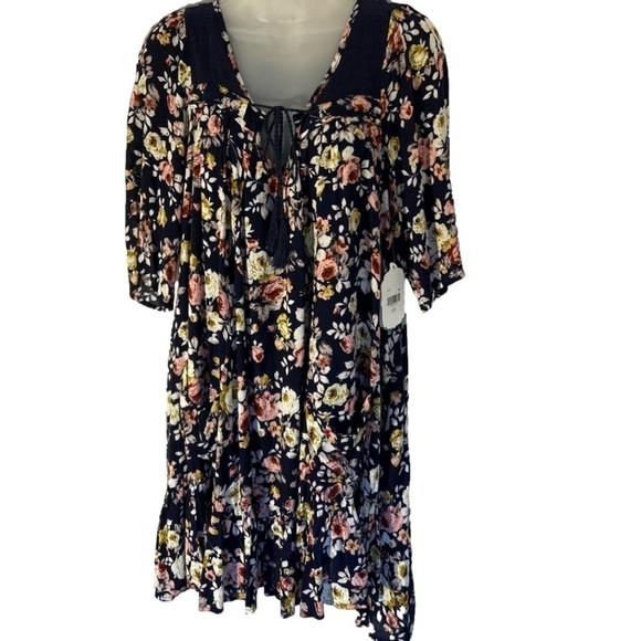 Altar’d State Navy Floral Dress NWT Boho - Picture 2 of 6